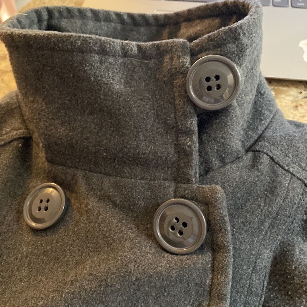 Jennyfer.J Charcoal Woman’s Double Breasted Peacoat - Picture 6 of 6